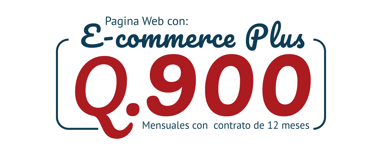 Q900.00 Mensual Página Web E-Commerce Profesional para Tienda, Anuncio y SSL +3 horas de mantenimiento mensual – PyMES