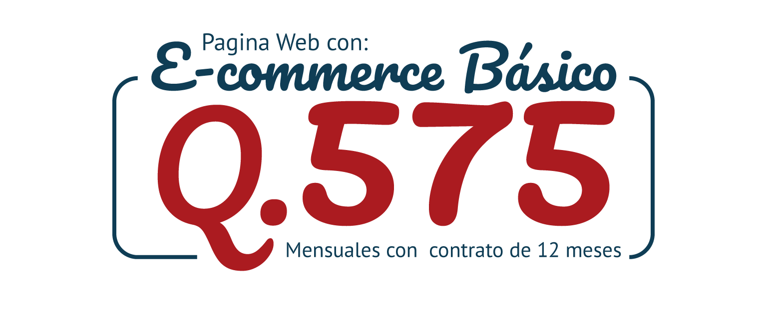 Q575.00 Mensual Página Web E-Commerce Profesional para Tienda, Anuncio y SSL +3 horas de mantenimiento mensual – PyMES